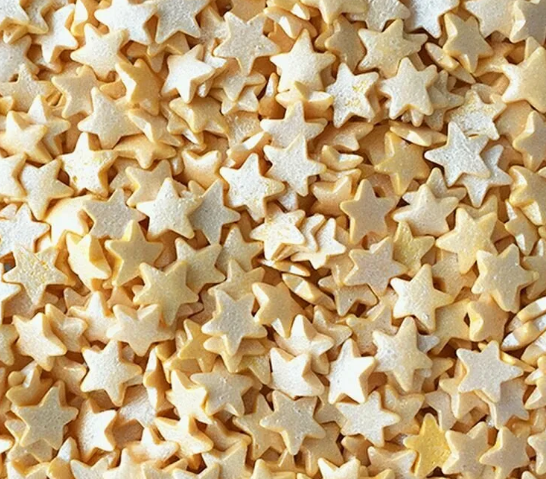 Посыпки Звезды желтые перламутровые, 0,75 кг tp20271