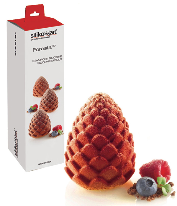 Форма силиконовая ШИШКИ с держателем (1 шт.) FORESTA