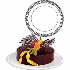 Поднос пластиковый круглый 48 см арт.36255