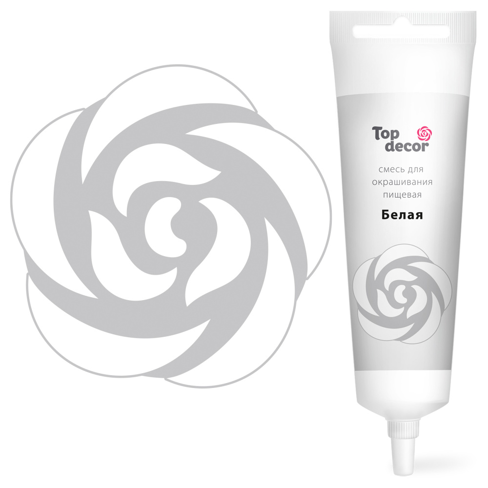 Смесь д/окраш.пищ.продукт. жидк.Белая 100г hk30409