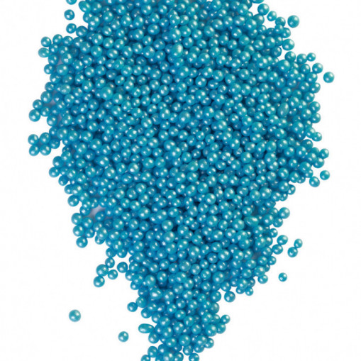 Драже зерновое взорванные зерна риса в кондитерской глазури (Голубой жемчуг) №206