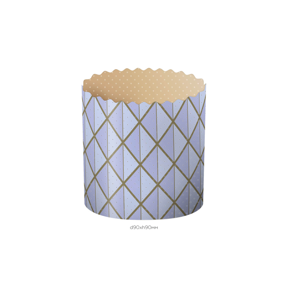 Форма бумажная ОРИГАМИ d90хh90мм (2000шт)  125шт/туба