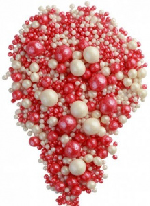 Драже зерновое взорванные зерна риса в кондит.глаз."жемчуг микс №165"