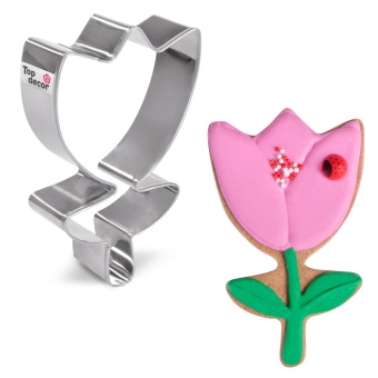 Вырубка для печенья ТЮЛЬПАН, 73х113мм, металл tp84945