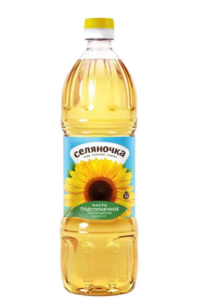 Масло подсолнечное рафинированное дез.1л Селяночка (в кор 15шт)