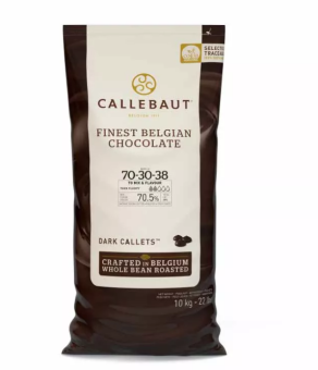 Горький шоколад Callebaut 70,5% каллеты 10кг/шт. 70-30-38NV-595