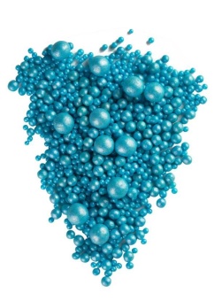 Драже зерновое взорванные зерна риса в кондитерской глазури "жемчуг голубой микс" №104